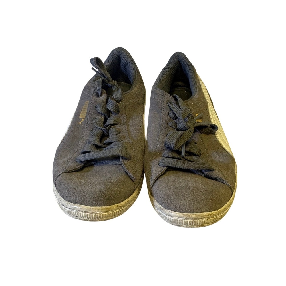 Puma Smash v2 Gray Suede Low Top Sneakers Womens Size 8 SoftFoam+ 365213-02